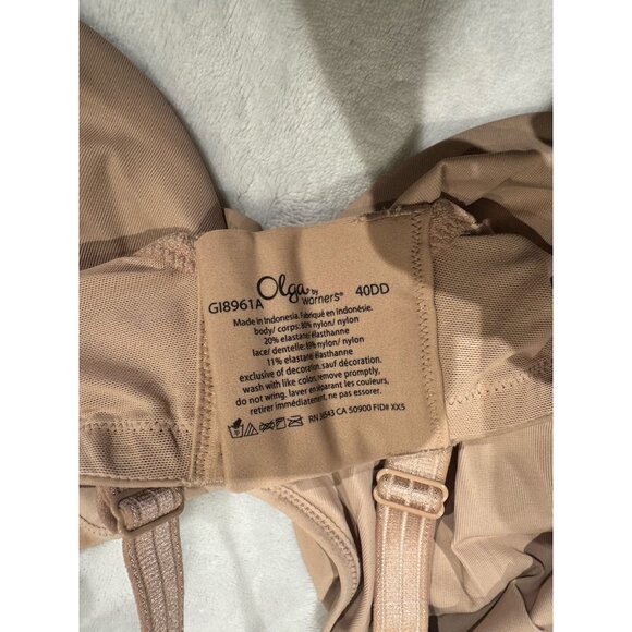 Olga GI8961A Cloud 9 Minimizer Bra 40DD Beige - Picture 7 of 7